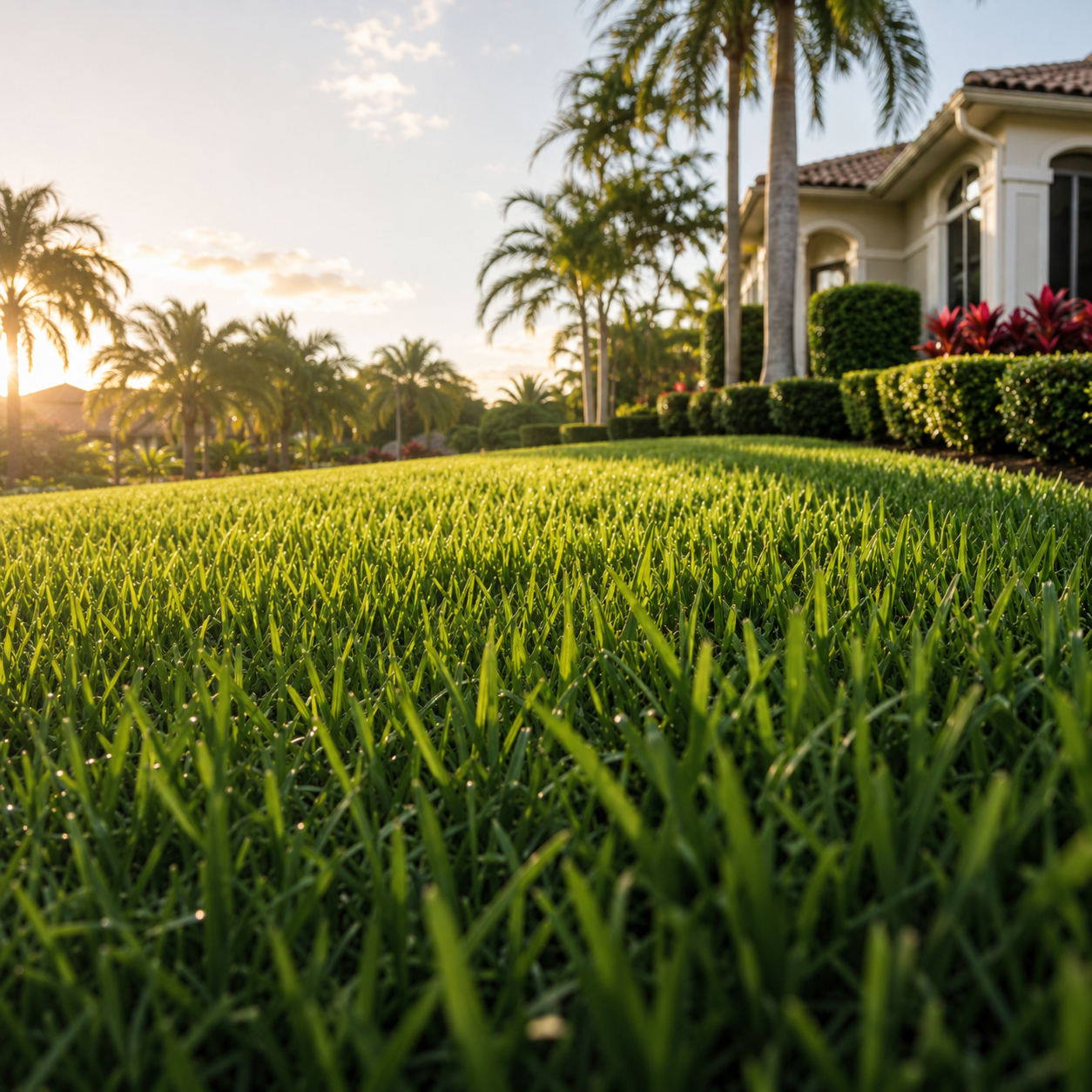 Healthy South Florida lawn